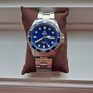 Orient Blue Dial Stainless Steel Watch FAA02005D9